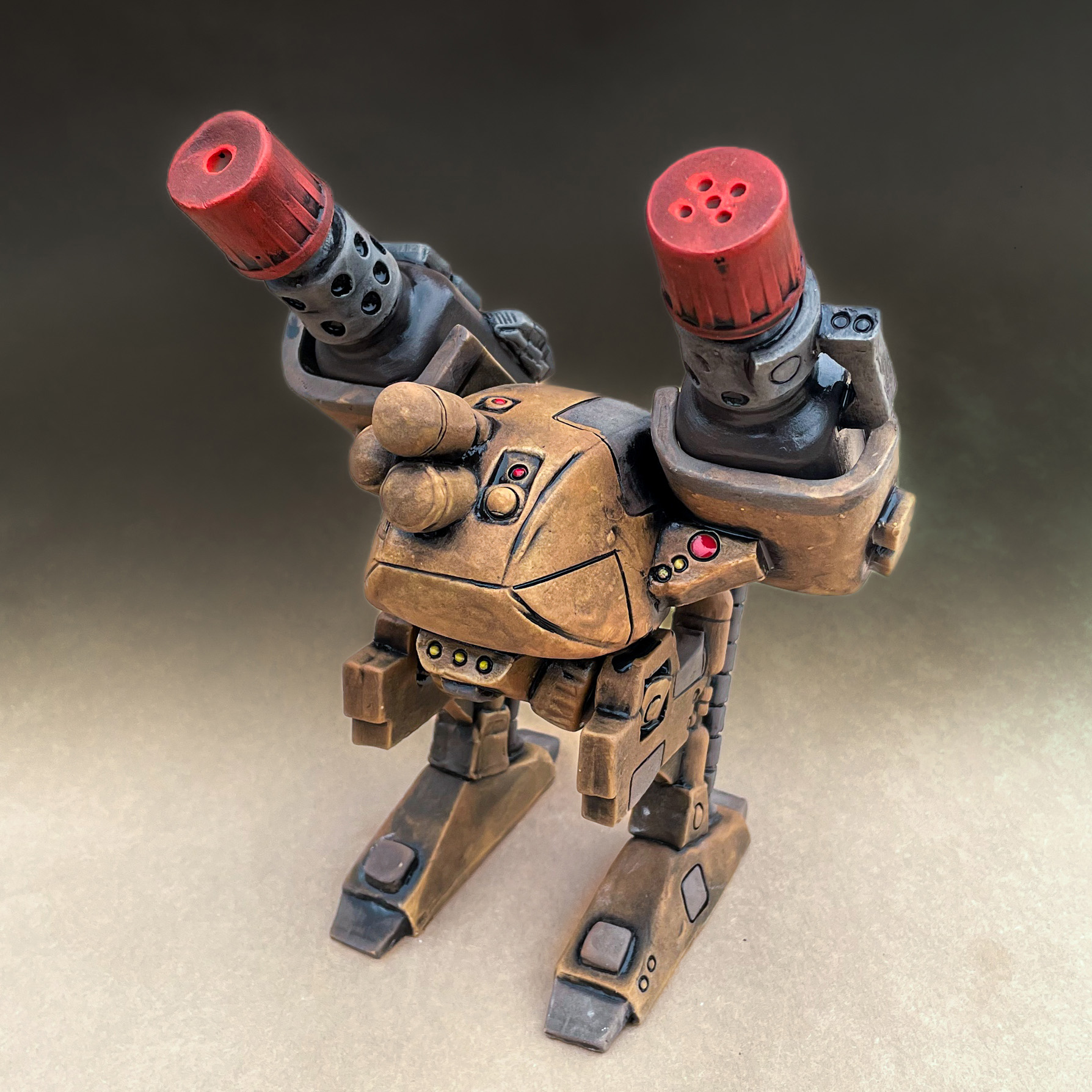 Dinner Time Action Force (salt and pepper mech) - A functional ceramic sculpture