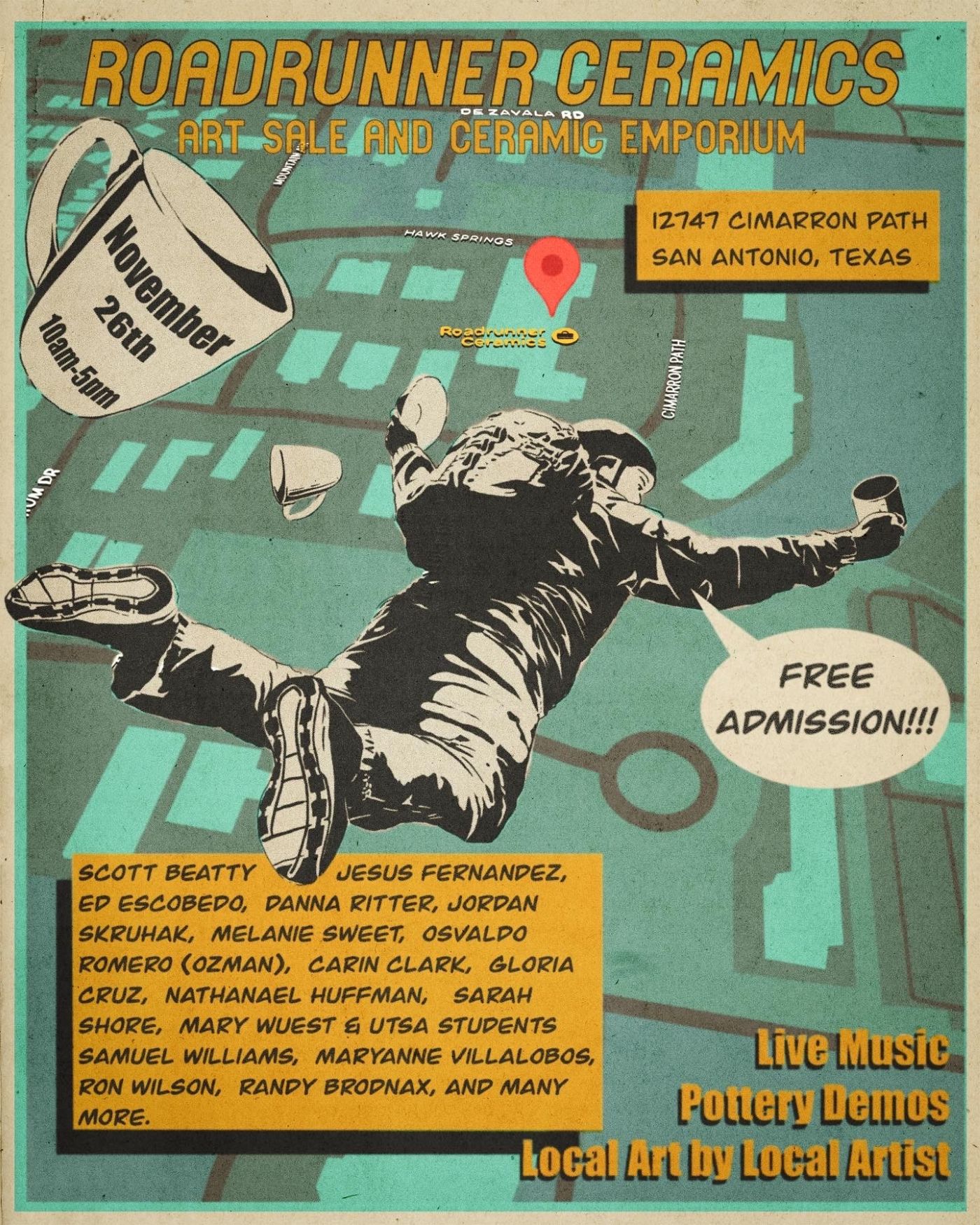 Festival Advertisement - Digital art advertisement created for a ceramic art festival