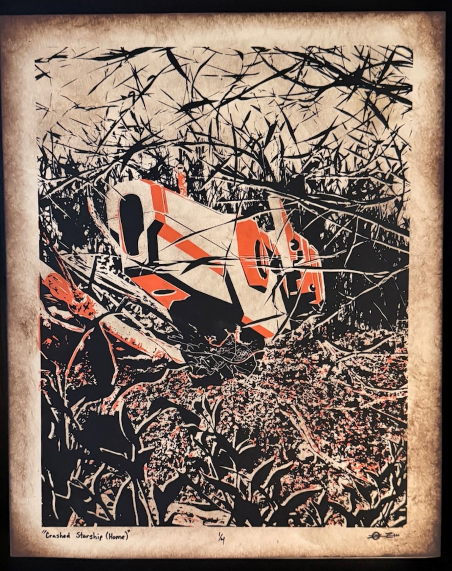 Crashed Starship (Home) exhibit image.